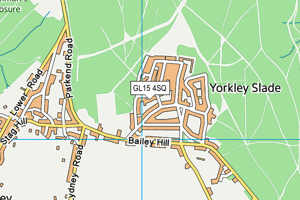 GL15 4SQ map - OS VectorMap District (Ordnance Survey) GL15 4SQ map - OS VectorMap District (Ordnance Survey)