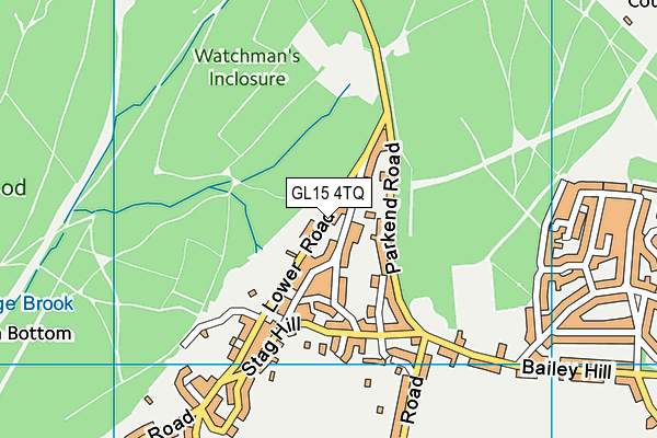 GL15 4TQ map - OS VectorMap District (Ordnance Survey) GL15 4TQ map - OS VectorMap District (Ordnance Survey)