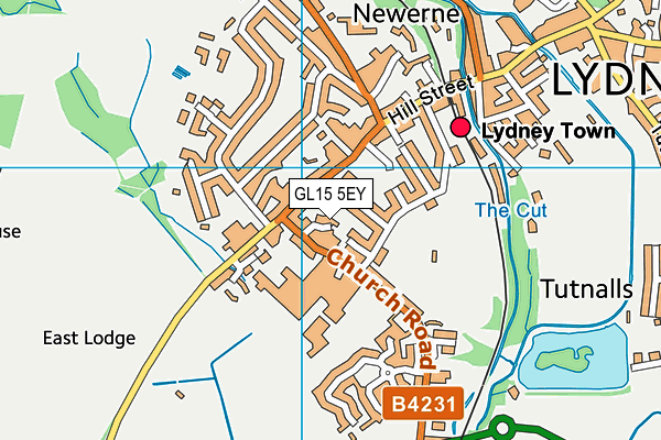 GL15 5EY map - OS VectorMap District (Ordnance Survey) GL15 5EY map - OS VectorMap District (Ordnance Survey)
