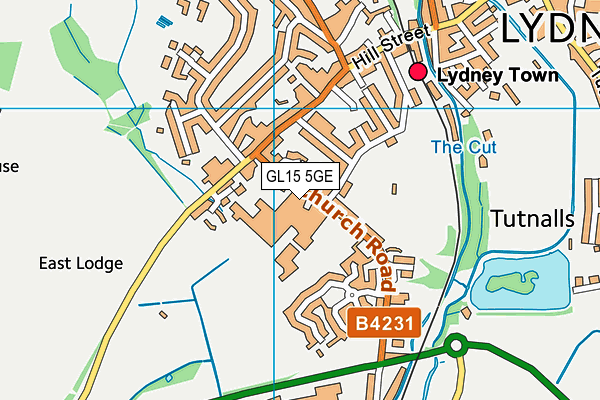 GL15 5GE map - OS VectorMap District (Ordnance Survey) GL15 5GE map - OS VectorMap District (Ordnance Survey)