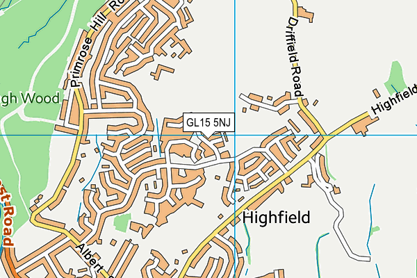 GL15 5NJ map - OS VectorMap District (Ordnance Survey) GL15 5NJ map - OS VectorMap District (Ordnance Survey)