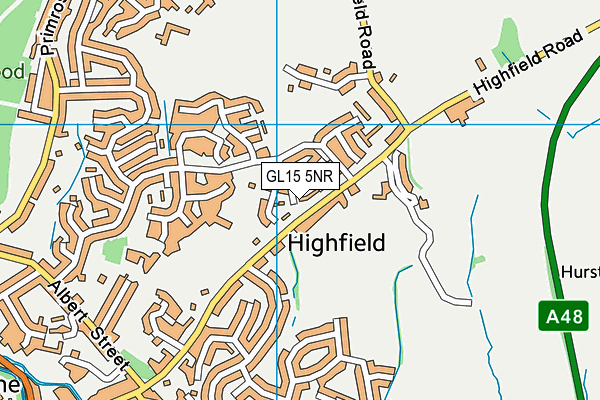 GL15 5NR map - OS VectorMap District (Ordnance Survey) GL15 5NR map - OS VectorMap District (Ordnance Survey)