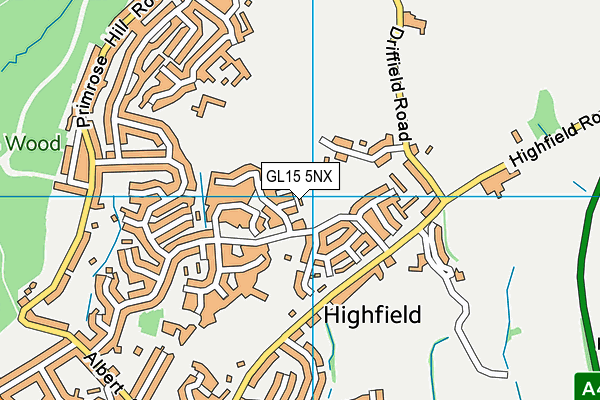 GL15 5NX map - OS VectorMap District (Ordnance Survey) GL15 5NX map - OS VectorMap District (Ordnance Survey)