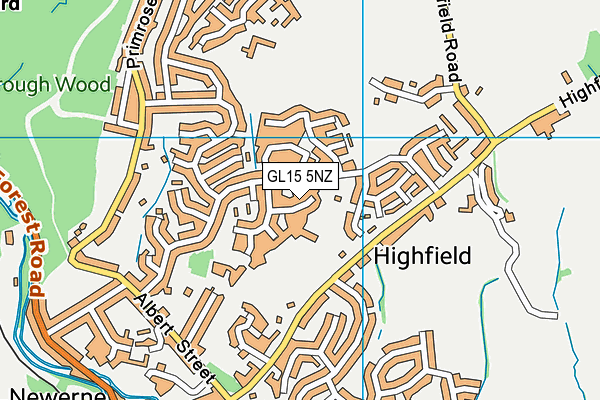 GL15 5NZ map - OS VectorMap District (Ordnance Survey) GL15 5NZ map - OS VectorMap District (Ordnance Survey)