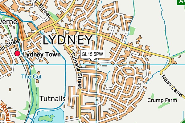 GL15 5PW map - OS VectorMap District (Ordnance Survey) GL15 5PW map - OS VectorMap District (Ordnance Survey)