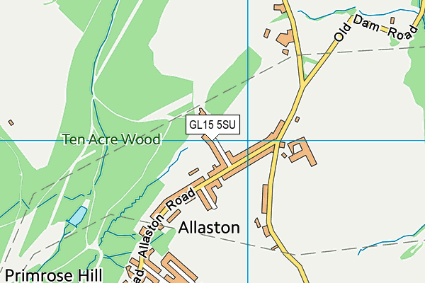 GL15 5SU map - OS VectorMap District (Ordnance Survey) GL15 5SU map - OS VectorMap District (Ordnance Survey)