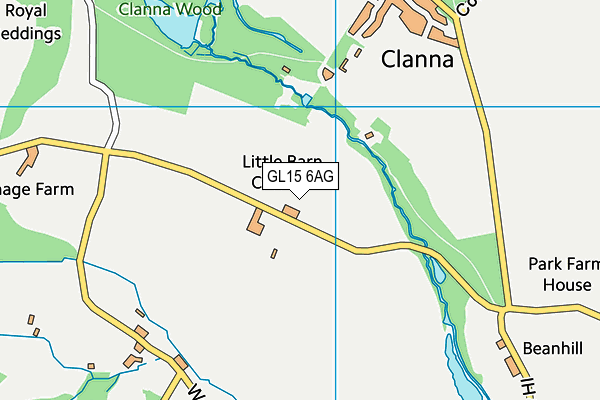 GL15 6AG map - OS VectorMap District (Ordnance Survey) GL15 6AG map - OS VectorMap District (Ordnance Survey)