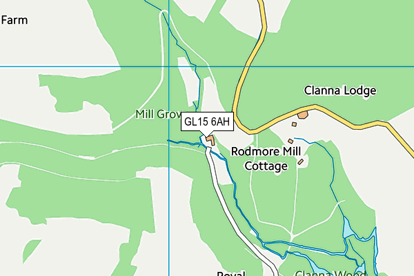 GL15 6AH map - OS VectorMap District (Ordnance Survey) GL15 6AH map - OS VectorMap District (Ordnance Survey)