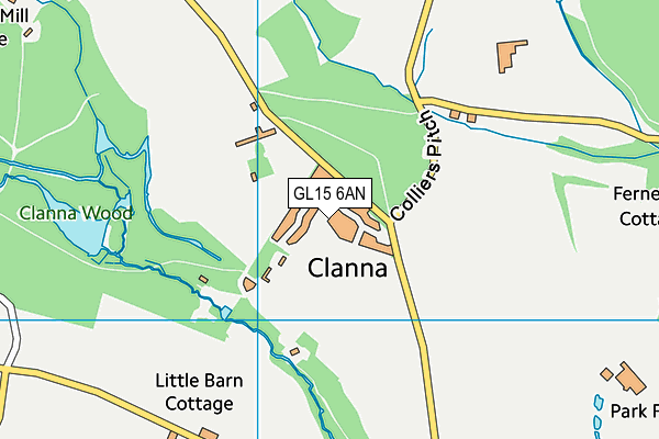GL15 6AN map - OS VectorMap District (Ordnance Survey) GL15 6AN map - OS VectorMap District (Ordnance Survey)