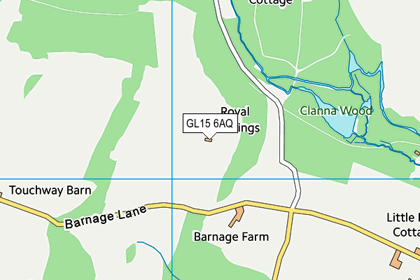 GL15 6AQ map - OS VectorMap District (Ordnance Survey) GL15 6AQ map - OS VectorMap District (Ordnance Survey)