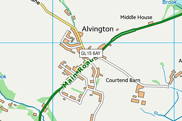 GL15 6AY map - OS VectorMap District (Ordnance Survey) GL15 6AY map - OS VectorMap District (Ordnance Survey)