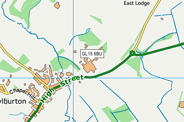GL15 6BU map - OS VectorMap District (Ordnance Survey) GL15 6BU map - OS VectorMap District (Ordnance Survey)
