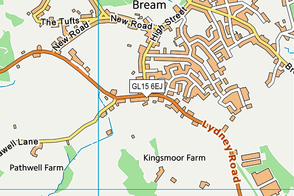 GL15 6EJ map - OS VectorMap District (Ordnance Survey) GL15 6EJ map - OS VectorMap District (Ordnance Survey)