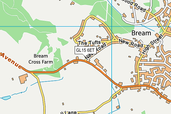 GL15 6ET map - OS VectorMap District (Ordnance Survey) GL15 6ET map - OS VectorMap District (Ordnance Survey)