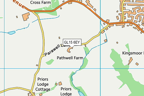 GL15 6EY map - OS VectorMap District (Ordnance Survey) GL15 6EY map - OS VectorMap District (Ordnance Survey)