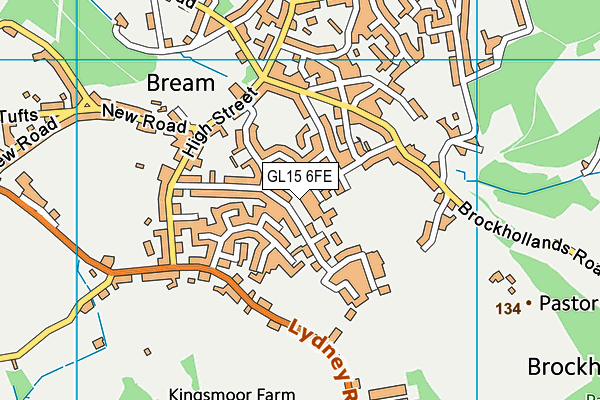 GL15 6FE map - OS VectorMap District (Ordnance Survey) GL15 6FE map - OS VectorMap District (Ordnance Survey)