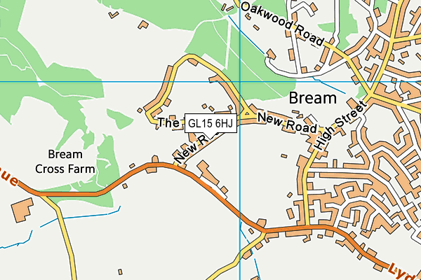 GL15 6HJ map - OS VectorMap District (Ordnance Survey) GL15 6HJ map - OS VectorMap District (Ordnance Survey)
