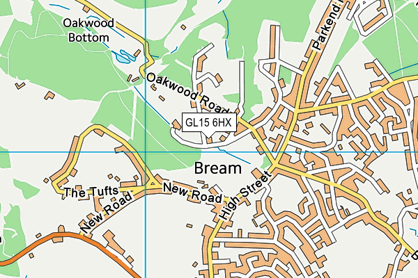 GL15 6HX map - OS VectorMap District (Ordnance Survey) GL15 6HX map - OS VectorMap District (Ordnance Survey)