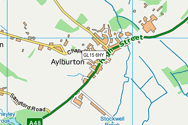 GL15 6HY map - OS VectorMap District (Ordnance Survey) GL15 6HY map - OS VectorMap District (Ordnance Survey)