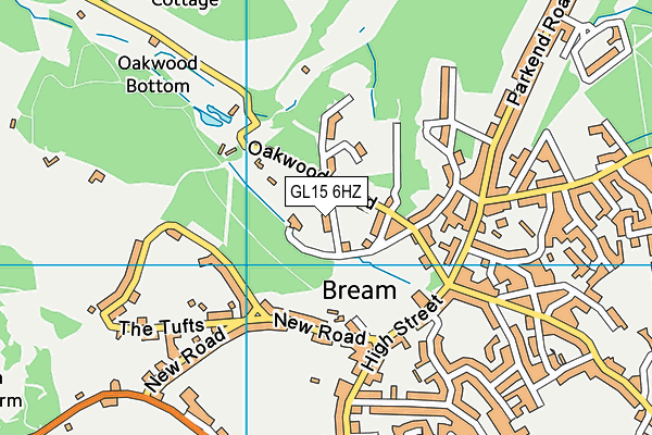 GL15 6HZ map - OS VectorMap District (Ordnance Survey) GL15 6HZ map - OS VectorMap District (Ordnance Survey)