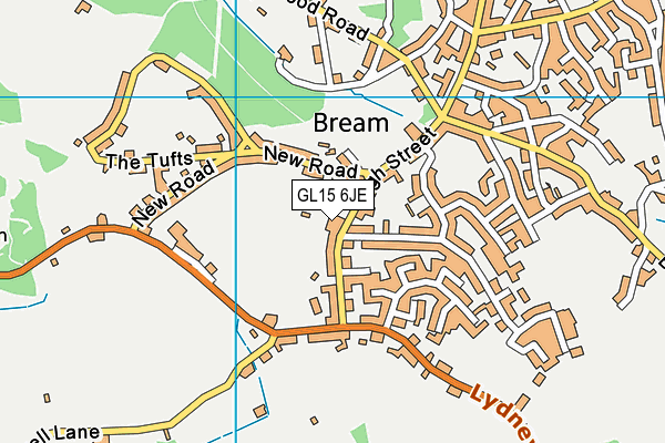 GL15 6JE map - OS VectorMap District (Ordnance Survey) GL15 6JE map - OS VectorMap District (Ordnance Survey)