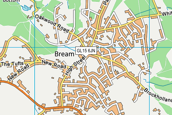 GL15 6JN map - OS VectorMap District (Ordnance Survey) GL15 6JN map - OS VectorMap District (Ordnance Survey)