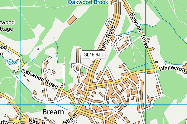 GL15 6JU map - OS VectorMap District (Ordnance Survey) GL15 6JU map - OS VectorMap District (Ordnance Survey)