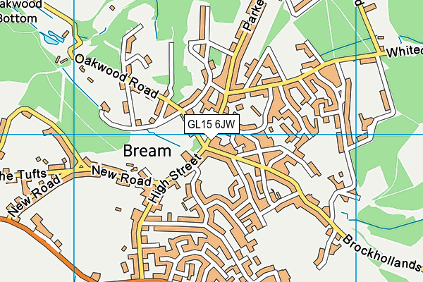 GL15 6JW map - OS VectorMap District (Ordnance Survey) GL15 6JW map - OS VectorMap District (Ordnance Survey)