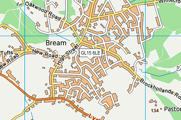 GL15 6LE map - OS VectorMap District (Ordnance Survey) GL15 6LE map - OS VectorMap District (Ordnance Survey)