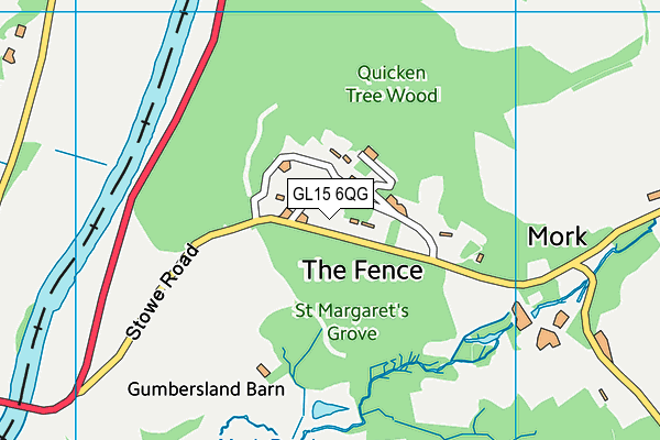 GL15 6QG map - OS VectorMap District (Ordnance Survey) GL15 6QG map - OS VectorMap District (Ordnance Survey)