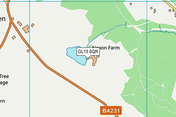 GL15 6QR map - OS VectorMap District (Ordnance Survey) GL15 6QR map - OS VectorMap District (Ordnance Survey)