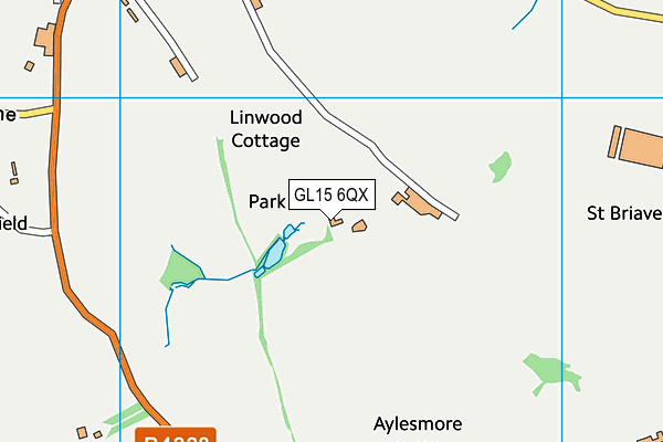 GL15 6QX map - OS VectorMap District (Ordnance Survey) GL15 6QX map - OS VectorMap District (Ordnance Survey)