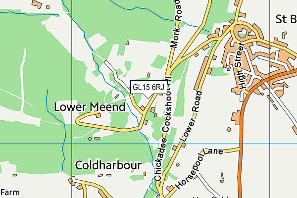 GL15 6RJ map - OS VectorMap District (Ordnance Survey) GL15 6RJ map - OS VectorMap District (Ordnance Survey)