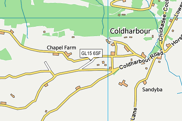 GL15 6SF map - OS VectorMap District (Ordnance Survey) GL15 6SF map - OS VectorMap District (Ordnance Survey)