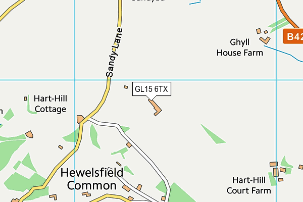 GL15 6TX map - OS VectorMap District (Ordnance Survey) GL15 6TX map - OS VectorMap District (Ordnance Survey)