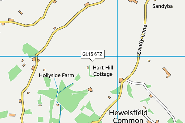 GL15 6TZ map - OS VectorMap District (Ordnance Survey) GL15 6TZ map - OS VectorMap District (Ordnance Survey)