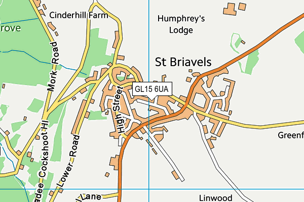 GL15 6UA map - OS VectorMap District (Ordnance Survey) GL15 6UA map - OS VectorMap District (Ordnance Survey)