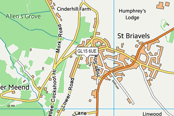 GL15 6UE map - OS VectorMap District (Ordnance Survey) GL15 6UE map - OS VectorMap District (Ordnance Survey)