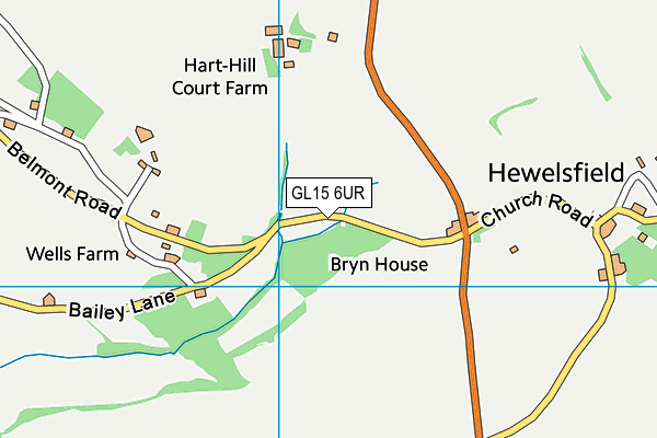 GL15 6UR map - OS VectorMap District (Ordnance Survey) GL15 6UR map - OS VectorMap District (Ordnance Survey)