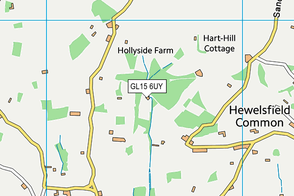 GL15 6UY map - OS VectorMap District (Ordnance Survey) GL15 6UY map - OS VectorMap District (Ordnance Survey)