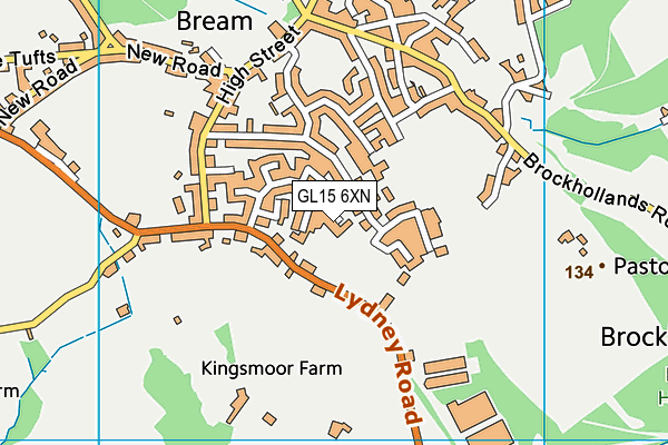 GL15 6XN map - OS VectorMap District (Ordnance Survey) GL15 6XN map - OS VectorMap District (Ordnance Survey)