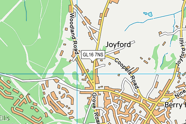 GL16 7NS map - OS VectorMap District (Ordnance Survey)