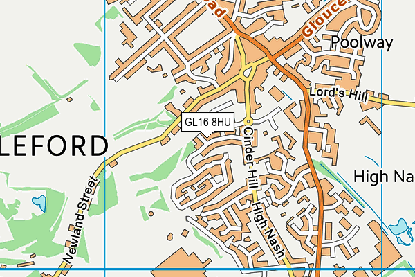 GL16 8HU map - OS VectorMap District (Ordnance Survey) GL16 8HU map - OS VectorMap District (Ordnance Survey)