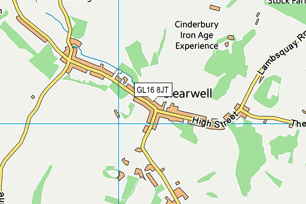 GL16 8JT map - OS VectorMap District (Ordnance Survey) GL16 8JT map - OS VectorMap District (Ordnance Survey)