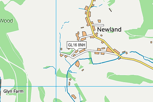 GL16 8NH map - OS VectorMap District (Ordnance Survey) GL16 8NH map - OS VectorMap District (Ordnance Survey)