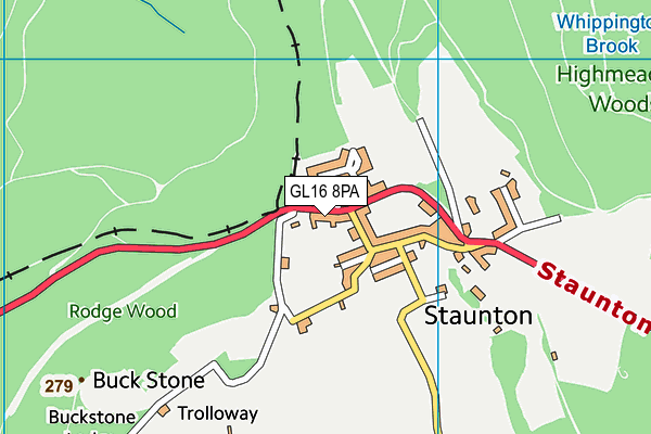 GL16 8PA map - OS VectorMap District (Ordnance Survey) GL16 8PA map - OS VectorMap District (Ordnance Survey)
