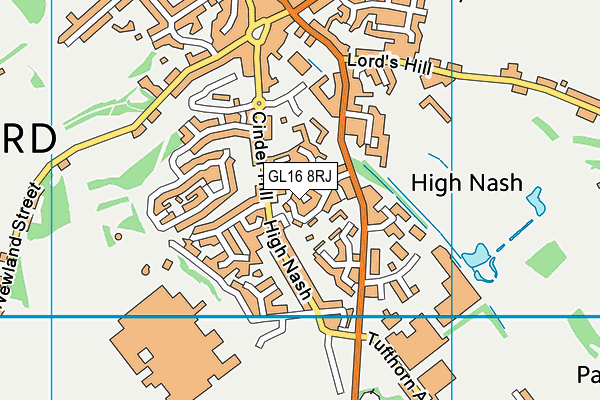 GL16 8RJ map - OS VectorMap District (Ordnance Survey) GL16 8RJ map - OS VectorMap District (Ordnance Survey)