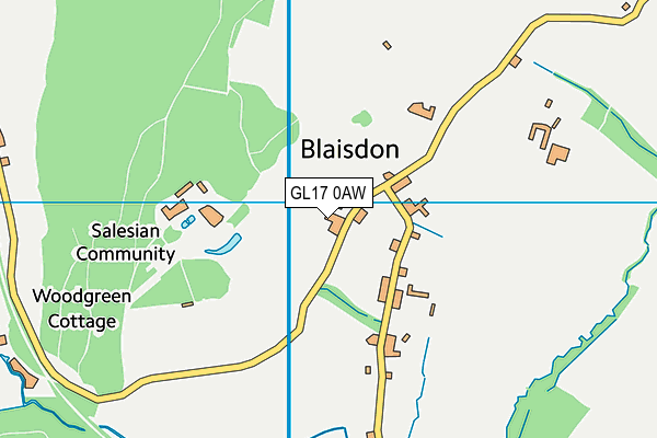 GL17 0AW map - OS VectorMap District (Ordnance Survey) GL17 0AW map - OS VectorMap District (Ordnance Survey)
