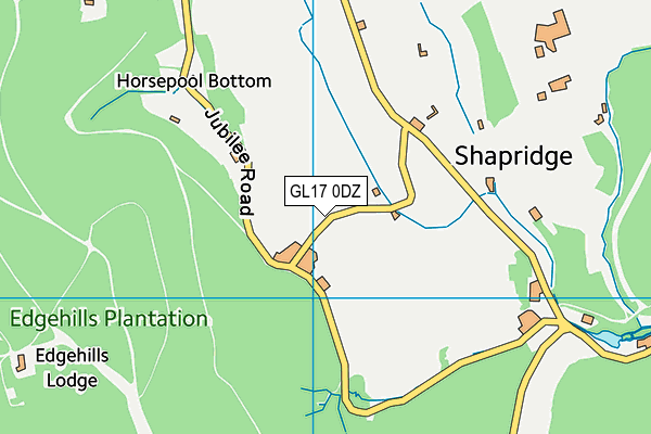 GL17 0DZ map - OS VectorMap District (Ordnance Survey) GL17 0DZ map - OS VectorMap District (Ordnance Survey)