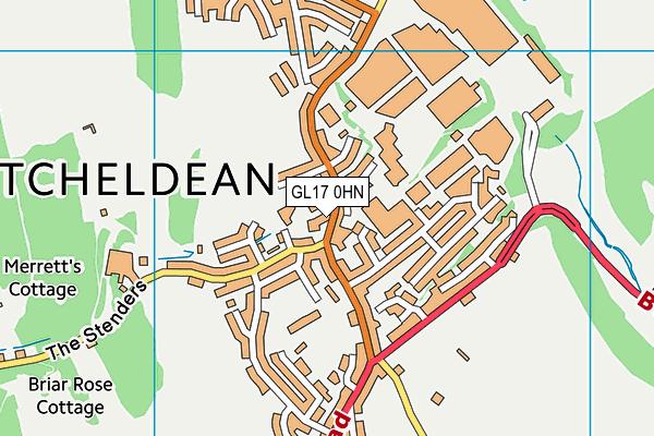 GL17 0HN map - OS VectorMap District (Ordnance Survey) GL17 0HN map - OS VectorMap District (Ordnance Survey)